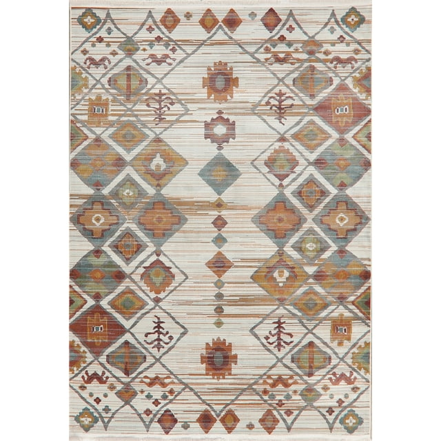 All-Over South-Western Turkish Oriental Area Rug Geometric Carpet