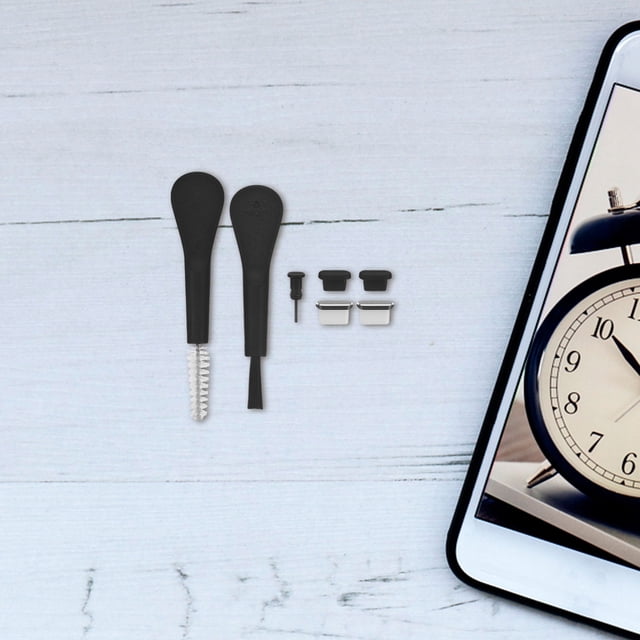 NUOLUX 1 De Tapones Antipolvo Y Cepillo Para USB C Con Protección Electrostática Para Móviles