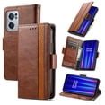 thumbnail image 1 of Case for OnePlus Nord CE 2 5G Cover Leather Wallet Folio Case Book Design Flip Magnetic Closure - Brown, 1 of 5