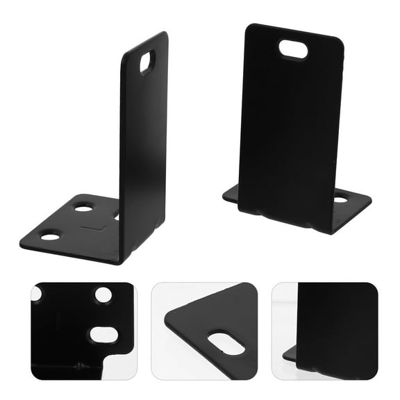 YUYUETIME Wall Mounted Audio Rack Black Iron 1Set 8.8x6.1Cm