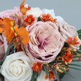 thumbnail image 2 of Ramos de novia de boda, ramo de novia artificial, flores románticas para novia, ramo de boda hecho a mano flores falsas, 2 of 5