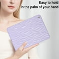 thumbnail image 3 of Case for iPad 10.2" 2021/2020/2019, Luxury Slim Fit TPU Back Protective Shock-Absorption Corner Protection Lightweight Soft Cover for iPad 7th/8th/9th Generation, Purple, 3 of 7