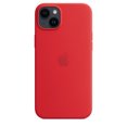 thumbnail image 3 of Funda de silicona para iPhone 14 Plus con carga rápida inalámbrica MagSafe de 6,7" en color rojo, 3 of 8