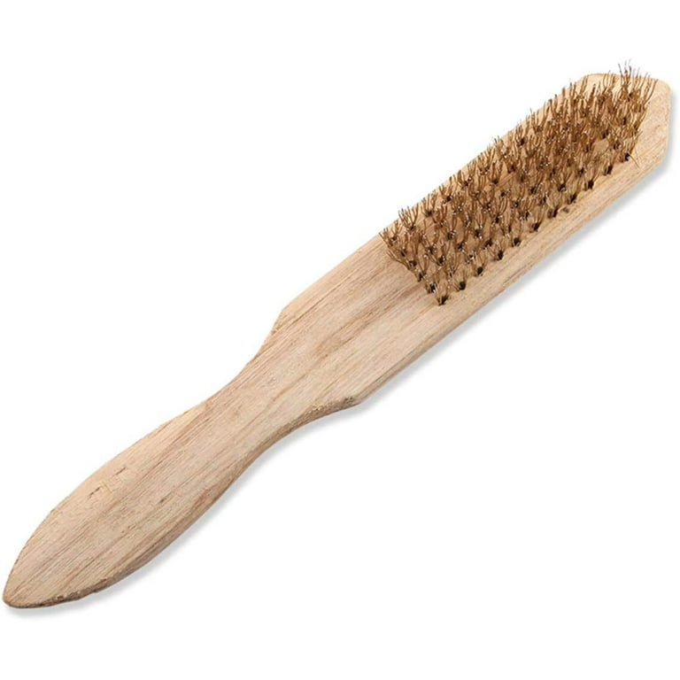 Wire brush for scraping clearance paint