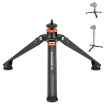 Koolehaoda Mini Tripod Base for Monopods, Aluminum Desktop Tripod with Three Feet Universal 3 Leg Support with 1/4"- 3/8" Screw Mount for DSLR Camera Monopod Unipod Photography Stick Ball Head