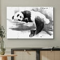 thumbnail image 2 of IDEA4WALL Canvas Wall Art Watercolor Explosion Black & White Sleeping Panda Illustrations Fine Art Pastel Animal Print Rustic Relax/Calm for Living Room, Bedroom, Office - 32"x48", 2 of 5
