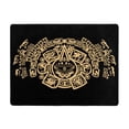 thumbnail image 3 of DouZhe Maya Tribal Style Ornament Pattern Area Rugs Non-Slip Machine Washable Floor Mat, Style Carpet Doormat, 63x48 inches, 3 of 6