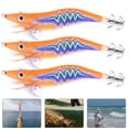 thumbnail image 4 of Señuelos Pesca para Pesca Anzuelos Calamar Camarones Calamar B 3 Uds., 4 of 4