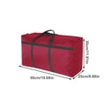 thumbnail image 3 of Toystoory Bolsa de almacenamiento de equipaje, contenedor móvil de equipaje para el hogar, impermeable, tela Oxford, 40L, gran capacidad, embalaje, Almacenamiento y organización del hogar Rojo Toystoory HA066967-01, 3 of 6