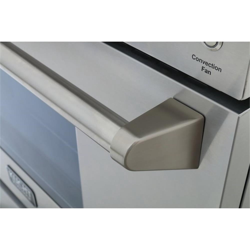 Pemberly Row 36" Dual Fuel Propane Gas Range with Knobs in Silver