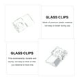 thumbnail image 5 of 50 Pcs Glass Mirror Clip Plastic Mirrors Clips for Frameless Iron, 5 of 6