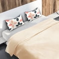 thumbnail image 5 of Yayeee Pillowcase King Size Set of 2 Satin Wrinkle Resistant Pillow Case, Black Retro Flower, 5 of 7