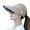 Khaki, variant on Visland Summer Women Anti-UV Foldable Sun Visor Cap Wide Brim Breathable Outdoor Hat