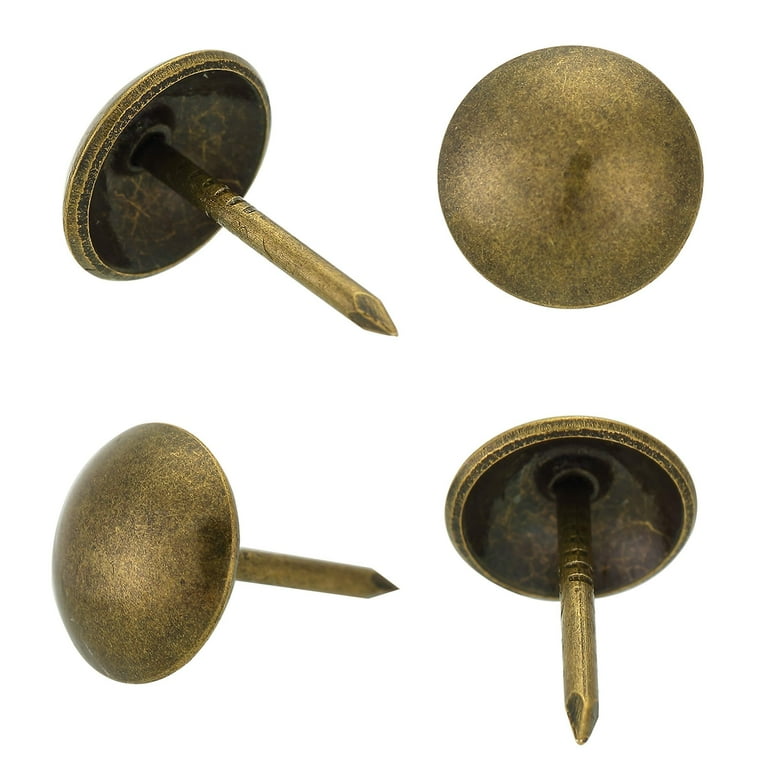 Upholstery Tacks Pins, 9/16/14mm Antique Brass Finish Decorative Nail –  The Painted Pinto