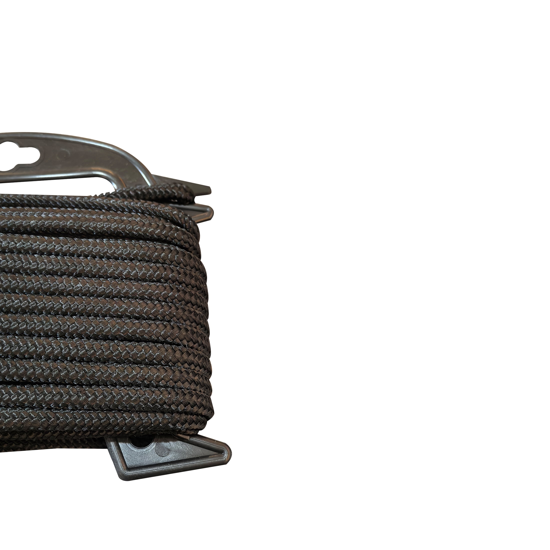 (4 pack) Hyper Tough Diameter1/4 inch , 50 feet Black Polypropylene Diamond-Braid Rope, 1 Each