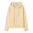 thumbnail image 5 of Women Zip Up Hoodie Long Sleeve Lightweight Sweatshirt Fall 2025 Loose Fit Y2K Casual Workout Jacket with Pockets, 5 of 6