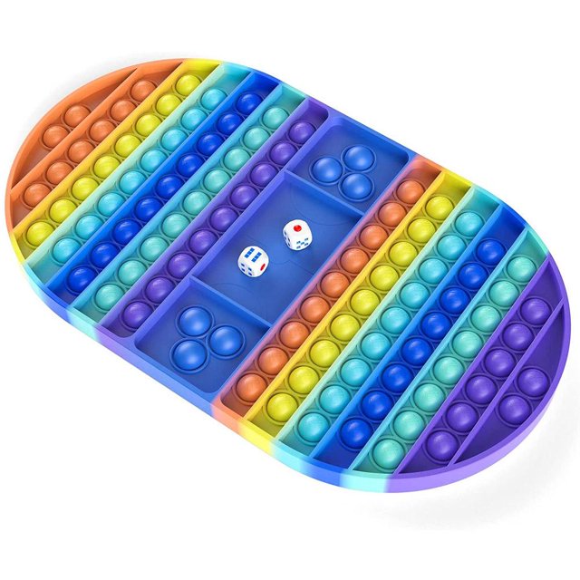 Juguete De Burbuja De Empuje De Gran Tamaño, Tablero De Ajedrez, Juguete Sensorial De Silicona, Juguete De Descompresión Para Niños Y Adultos Scienceny FN007556-02