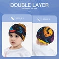 thumbnail image 6 of Xecao Playful Ghosts Night Sky Print Beanie Hat Toddler Girls Boys, Baby Hats Winter Warm Knitted Thermal, Kids Winter Caps, 6 of 7