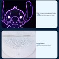 thumbnail image 2 of Lámpara de noche LED de neón acrílica con figura de puntada de dibujos animados en 3D para decoración de dormitorio, 2 of 9