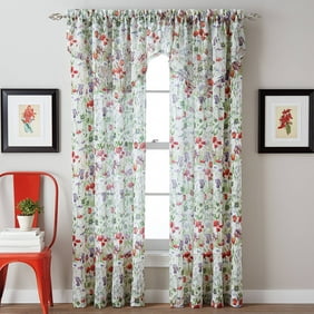 Better Homes Gardens Watercolor Palm Sheer Curtain Panel