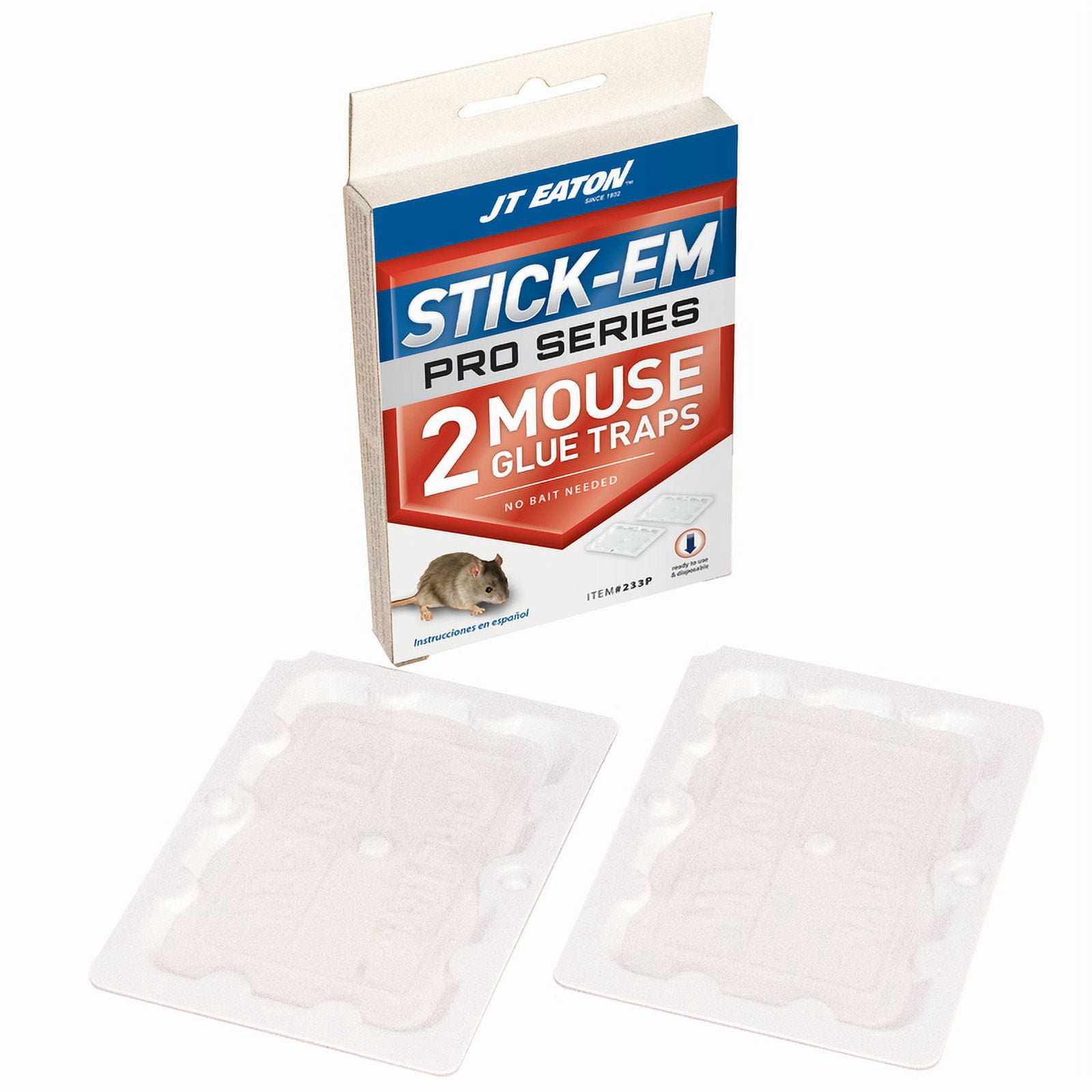 JT Eaton 7567233 Stick-Em Pro Series Small Glue Animal Trap for Mice- pack of 24