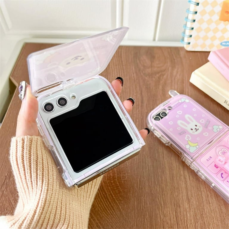 Ailisi Cover Portafoglio Per Samsung Galaxy S21 5G – Coniglio Cartoon Rosa, Con Slot E Supporto