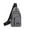 CASAFUN-Gray, variant on CASAFUN Trendy Sling Bag Chest Bags for Men and Women, Casual Shoulder Backpack Fanny Pack Small Crossbody Strap Daypack with Earphone Hole for Travel Hiking Running Camping Outdoor Trip