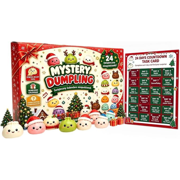 Mystery Dumpling Advent Calendar 2026, 24 Days Christmas Countdown