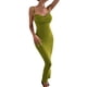 thumbnail image 3 of VISgogo Vestido largo para mujer, tirantes finos con cordones en la espalda, ajustado, ajustado, para fiesta, cóctel VISgogo  moda, 3 of 9