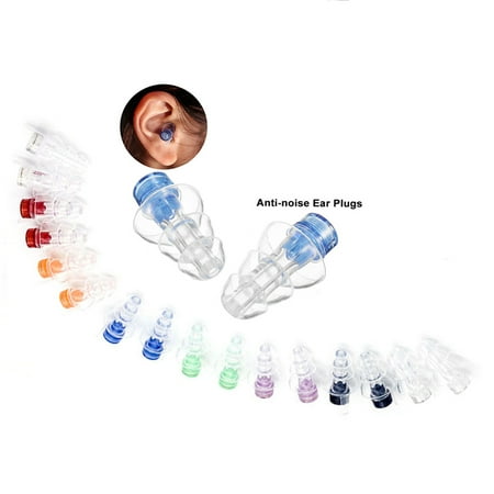 

tooloflife One Pair of Noise Canceling Ear Plugs Hearing Protection with Carrying Case Musicians Sleeping Studying Blue