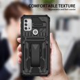 thumbnail image 5 of for Motorola Moto G30 Case - Heavy Duty Phone Holster with Belt Clip | with Kickstand | Shockproof, Dual Layer Protective | Drop Protection Hybrid Case for Motorola Moto G30,Black, 5 of 9