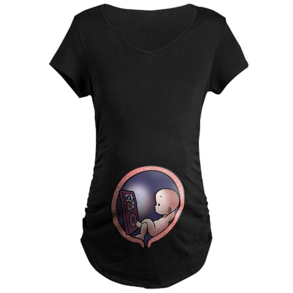 CafePress - Womb Potato Maternity Dark T Shirt - Maternity Dark T-Shirt