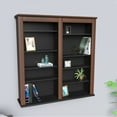 thumbnail image 5 of Prepac Double Floating Media Wall Storage in Cherry and Black, 5 of 6