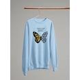 thumbnail image 3 of Leopard Butterfly Quote Sweatshirt Women -Image by Shutterstock, Female Medium, 3 of 4