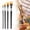 Z-3-Black, variant on Paint Brush Set, Paint Brushes for Acrylic Painting, Acrylic Paint Brushes, Bulk Paint Brushes, Craft Paint Brushes, Large Brushes Round, DIY Color Art Painting Brush, Easy Hold & Clean 4Pcs