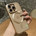 thumbnail image 2 of Matte Plating For Magsafe Magnetic Wireless Charge Case For iPhone 11 12 13 15 14 16 Pro Max Plus Soft Clear Shockproof Cover New Gray For iPhone 14, 2 of 6