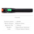 thumbnail image 2 of High Quality 1/10/20/30/50km 2.5mm Connector Mini 1/10/20/30/50mW Visual Fault Locator Fiber Optical Cable Tester Meter Red Light Pen 30MW, 2 of 8