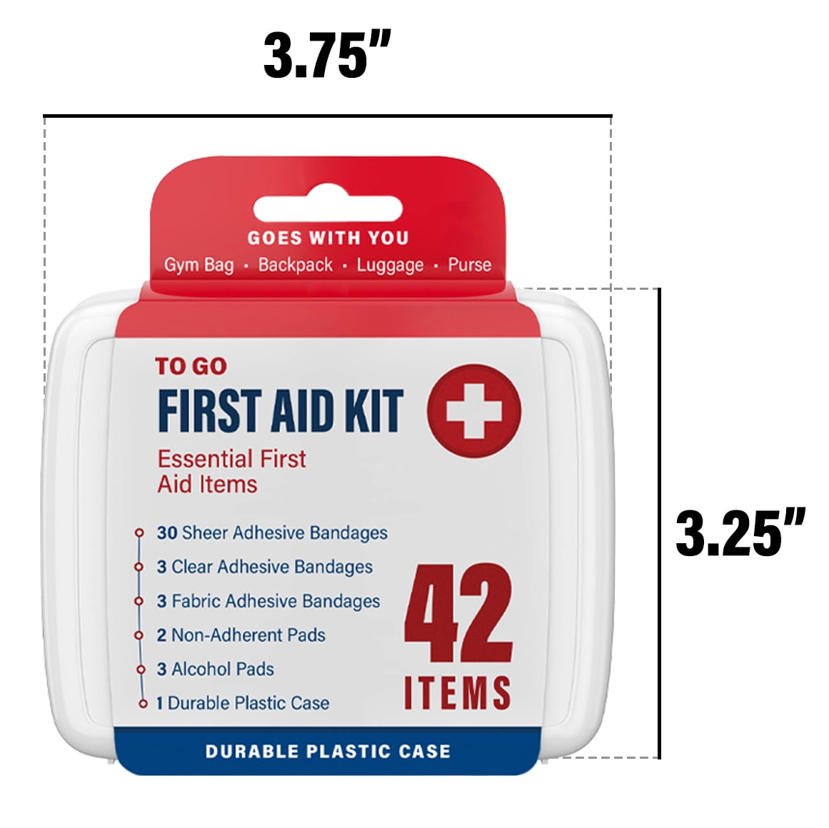 DecorRack Bulk First Aid Kit 500 Piece, 12 Portable 42-Item Boxes for Home, Car, Travel, Office, Outdoor (500 Pcs, 12 Pack)