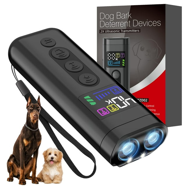 Entrenador ultrasónico Phzibor, disuasorio de ladridos para perros, alcance 20 m