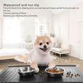thumbnail image 4 of Pet Waterproof Feeding Mat  Microfiber Silicone Pet Bowl Mat With Anti Skid Backing For Food And Water, 4 of 8