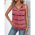thumbnail image 2 of Zeagoo Womens Tank Tops Loose Fit V Neck Ruched Sleeveless Tops Casual Basic Banded Shirts S-XXL, 2 of 5