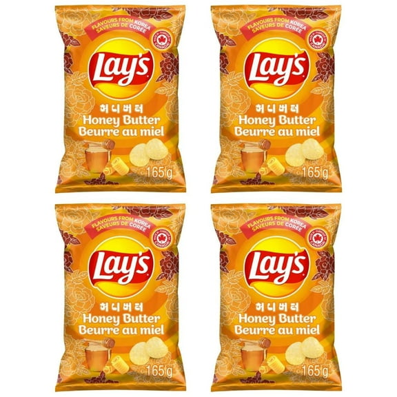 Lay's Honey Butter Flavored Potato Chips, 200g (4 Pack)