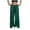 Dark Green, variant on Women Sequin Flared Trousers High Waisted Sparkly Wide Leg Trousers Party Clubwear Shiny Bell Bottom Pants (Sky Blue, S)