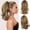 A, variant on Clip-On Curly Ponytail - 14 Inch Short Curly Hair Extension, Half Tied, Lightweight & Comfortable, Natural Texture, Easy Clamp-On Styling, Daily Wear, Party, Date, Commuting 14in-1PC*1