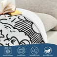 thumbnail image 4 of Yayeee Throw Blanket for Couch Soft Warm 60" x 80" Sofa Chair Bed Decoration, Rainbows Clouds, 4 of 7