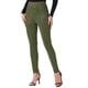 thumbnail image 4 of FALDAS CURVAS Leggings de Ante Sintético para Mujeres, Cintura Alta, Pantalones Ajustados, Talla XS, Verde Ejército Claro, 4 of 6