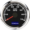 thumbnail image 1 of 52mm Pointer Tachometer 0-3000/ 4000 RPM With LCD Hour Meter For Car Boat Yacht Waterproof Tachometer Gauge With Red Backlight ,Easy to Calibrate, 1 of 7