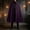 #0194-Purple, variant on Ceisia Men Halloween Cape Cloak Lapel Collar Cosplay Costume Medieval Vampire Role Play Outerwear Gift