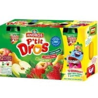 Andros Compote en Gourde (Pocket P'tit Dros) Panache 10x100g