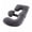 Dark Gray, variant on Pregnancy Pillow for Sleeping, E Shaped Full Body Maternity Pillow with Removable Cover for Back, Legs, Belly, Hips, Navy Blue